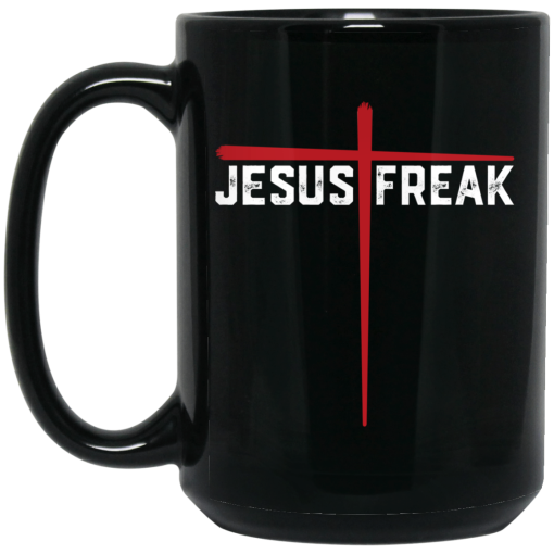 Christian Jesus Freak Red Cross Mug Christian Jesus Freak Red Cross Mug
