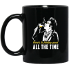 Cosmo Kramer Here’s To Feeling Good All The Time Black Mug