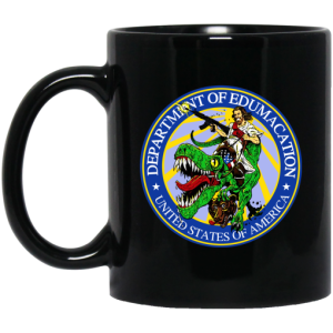 Department Of Edumacation United States Of America T Rex Jesus Mug 3