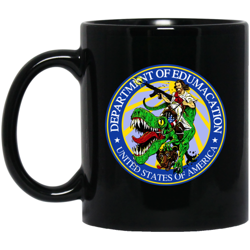 Department Of Edumacation United States Of America T-Rex Jesus Mug Department Of Edumacation United States Of America T-Rex Jesus Mug