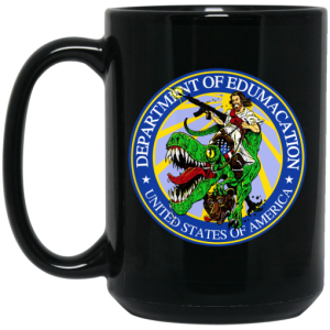 Department Of Edumacation United States Of America T Rex Jesus Mug 4
