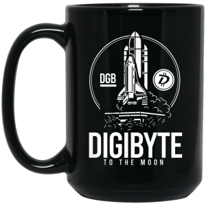Digibyte To The Moon BTC DGB Bitcoin Crypto Mug