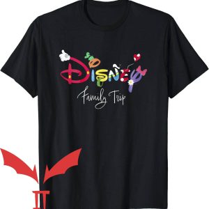 Disney Jersey T-Shirt Disney Mickey Friends Character Letters