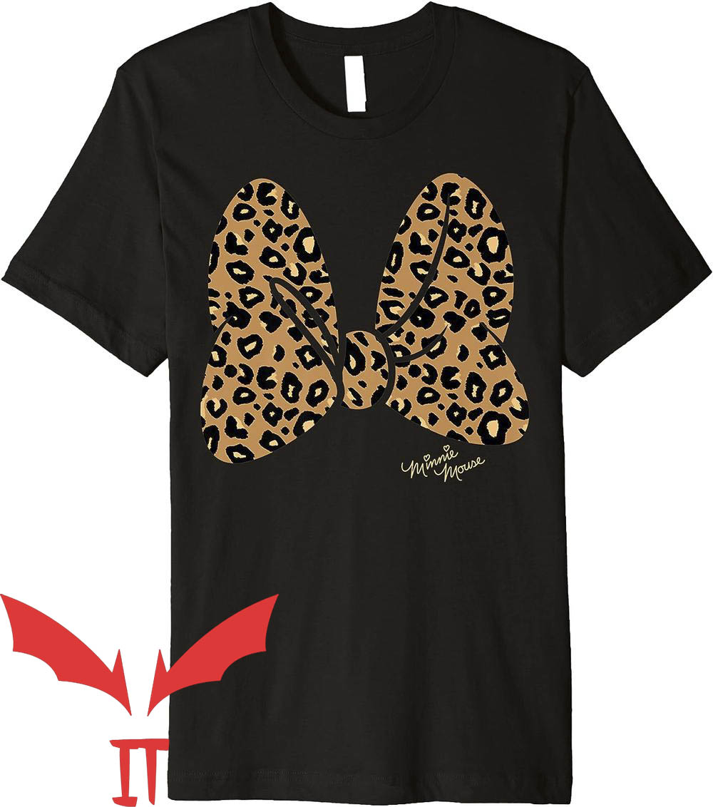 Disney Jersey T-Shirt Disney Minnie Mouse Leopard Disney Jersey T-Shirt Disney Minnie Mouse Leopard