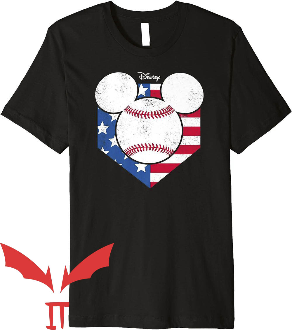 Disney Jersey T-Shirt Mickey Baseball Diamond Disney Jersey T-Shirt Mickey Baseball Diamond