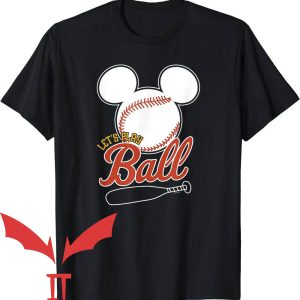Disney Jersey T-Shirt Mickey Lets Play Ball Baseball