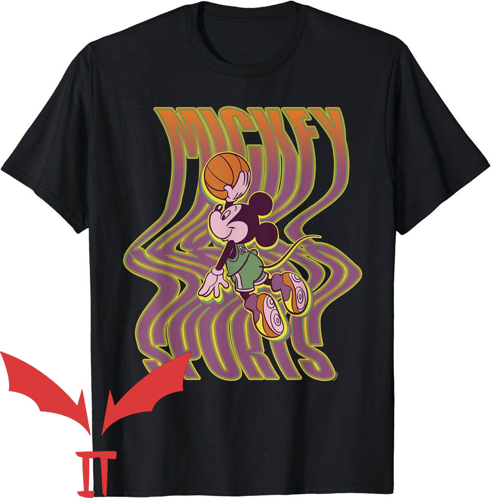 Disney Jersey T-Shirt Mickey Mouse Basketball Dunk Wavy Disney Jersey T-Shirt Mickey Mouse Basketball Dunk Wavy