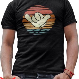 Disney Jersey T-Shirt Mickey Mouse Hang Loose Hand