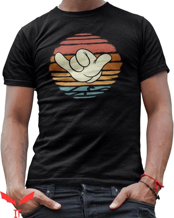 Disney Jersey T-Shirt Mickey Mouse Hang Loose Hand