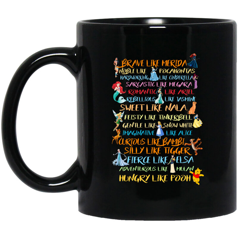 Disney Princess Brave Like Merida, Noble Like Pocahontas Mug Disney Princess Brave Like Merida, Noble Like Pocahontas Mug