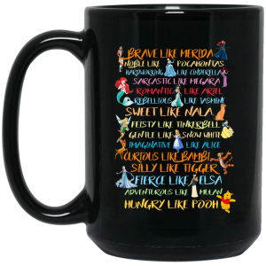 Disney Princess Brave Like Merida, Noble Like Pocahontas Mug
