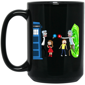 Doctor Who VS Rick And Morty Mashup Mug