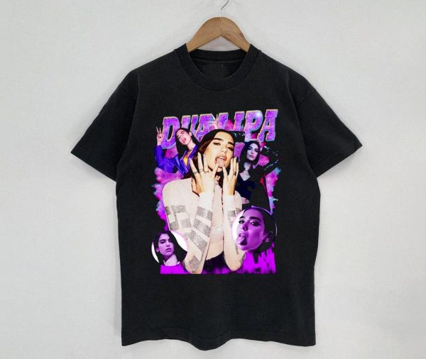 Dua Lipa Vintage Bootleg Graphic Shirt – Apparel, Mug, Home Decor – Perfect Gift For Everyone