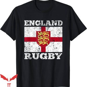 England Rugby T-Shirt Flag Rugby United Kingdom Gift T-Shirt