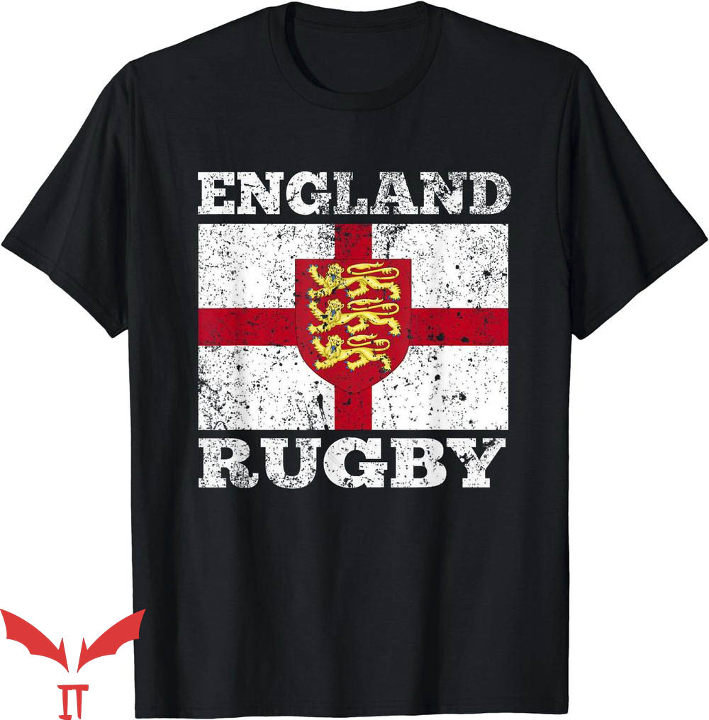 England Rugby T-Shirt Flag Rugby United Kingdom Gift T-Shirt