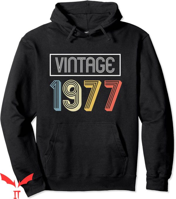 Essentials 1977 Hoodie Vintage Birthday Pullover