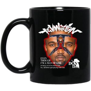 Evangelion Even Though I’m A Man Of God Mug
