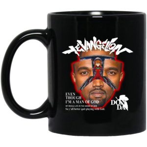 Evangelion Even Though I’m A Man Of God Mug
