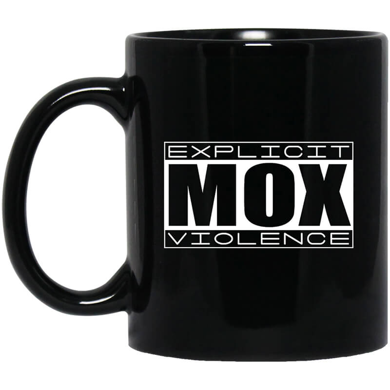 Explicit Mox Violence Black Mug Explicit Mox Violence Black Mug