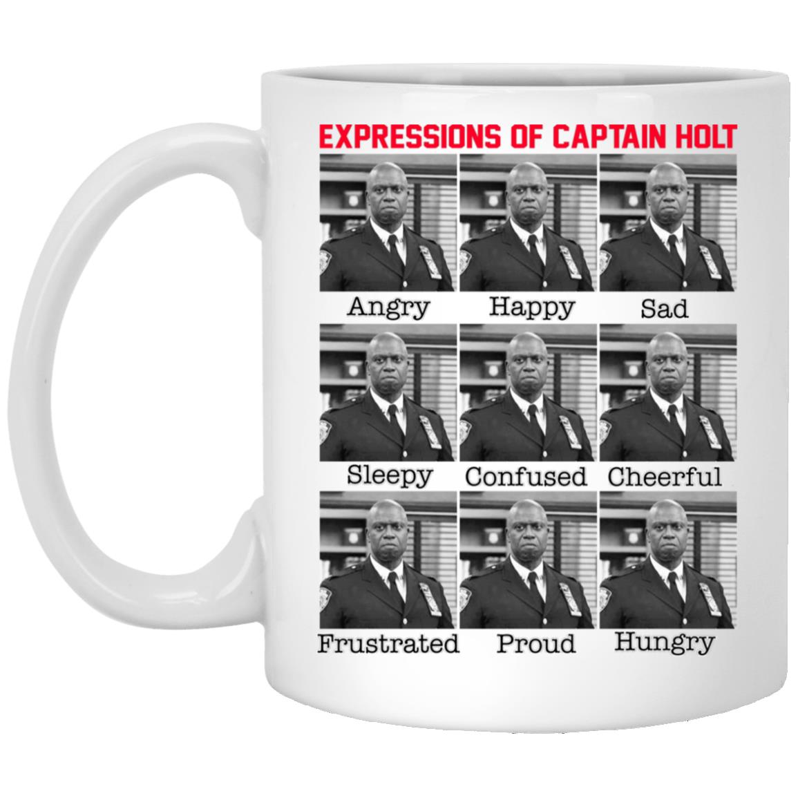 Expressions Of Captain Holt Mug Expressions Of Captain Holt Mug