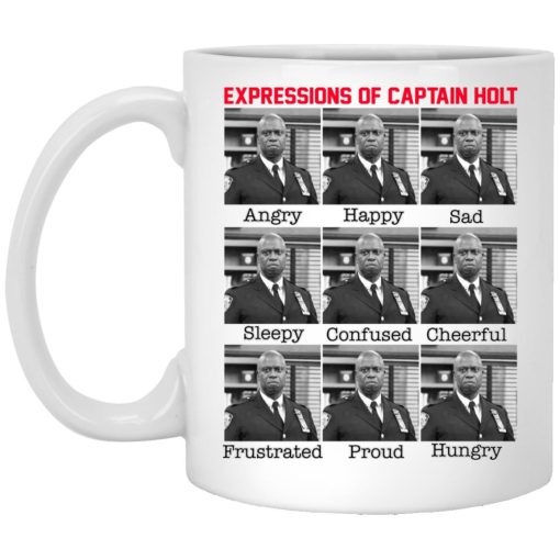 Expressions Of Captain Holt Mug Expressions Of Captain Holt Mug