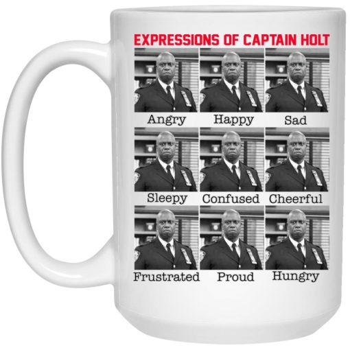Expressions Of Captain Holt Mug Expressions Of Captain Holt Mug