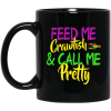 Feed Me Crawfish &amp Call Me Pretty Mardi Gras Mug