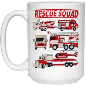 Fire Truck Rescue Squad Mug
