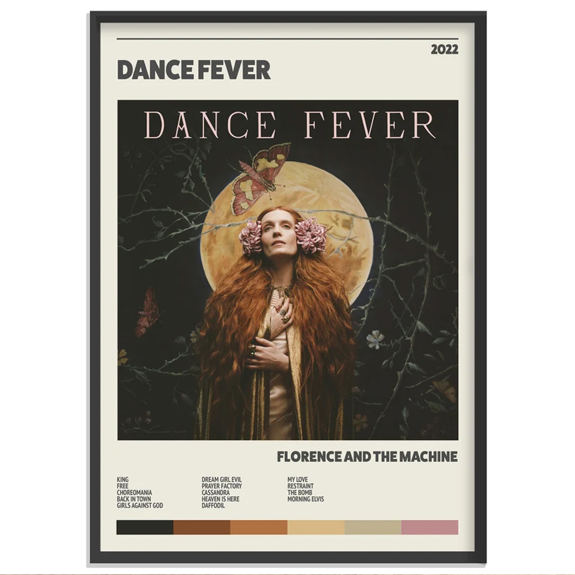 Florence And The Machine Dance Fever Retro Album Print Poster Florence And The Machine Dance Fever Retro Album Print Poster