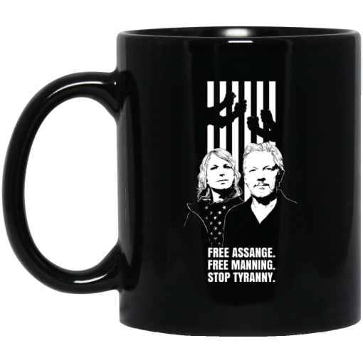 Free Assange Free Manning Stop Tyranny Mug Free Assange Free Manning Stop Tyranny Mug