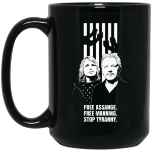 Free Assange Free Manning Stop Tyranny Mug 3