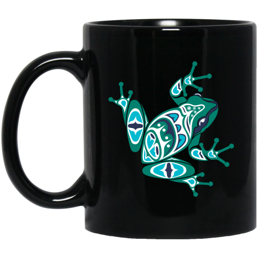 Frog Pacific Northwest Native American Indian Style Art Mug Frog Pacific Northwest Native American Indian Style Art Mug