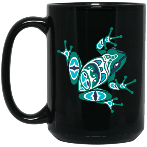 Frog Pacific Northwest Native American Indian Style Art Mug Frog Pacific Northwest Native American Indian Style Art Mug