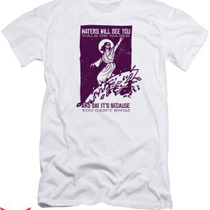 Funny Jesus T-shirt Funny Jesus Surfing T-shirt