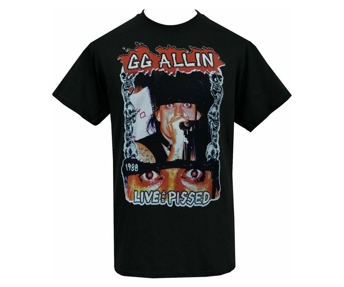 Gg Allin Live And Pissed 1988 Unisex T-shirt Gift For Fans - Apparel, Mug, Home Decor - Perfect Gift For Everyone Gg Allin Live And Pissed 1988 Unisex T-shirt Gift For Fans - Apparel, Mug, Home Decor - Perfect Gift For Everyone