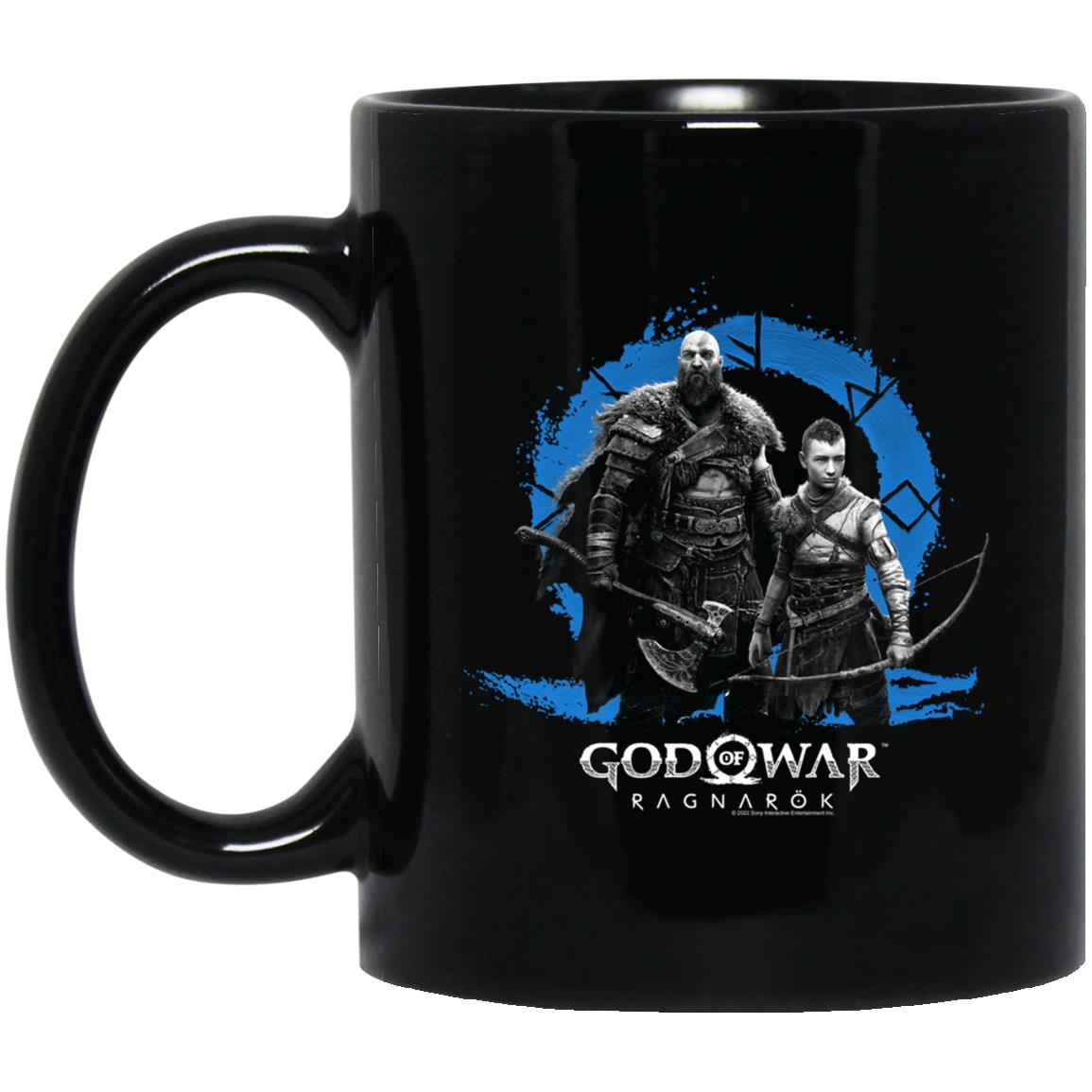 God of War Ragnarok Icon with Kratos and Atreus Mug God of War Ragnarok Icon with Kratos and Atreus Mug