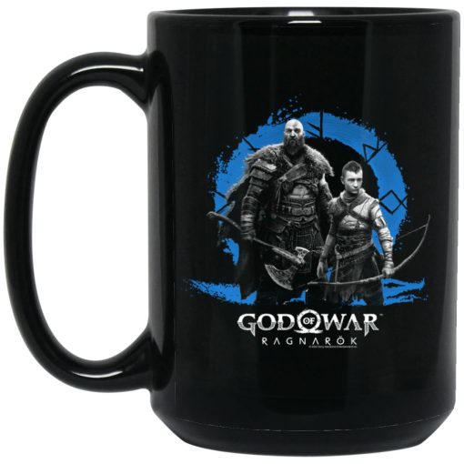God of War Ragnarok Icon with Kratos and Atreus Mug God of War Ragnarok Icon with Kratos and Atreus Mug
