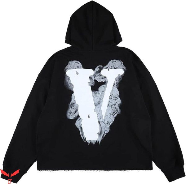 Good Intentions Vlone Hoodie Smoke V Letter Demon Trending