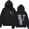 Good Intentions Vlone Hoodie Snake Crawling Around Letter V