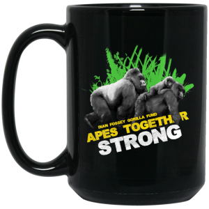 Gorilla Dian Fossey Gorilla Fund Apes Together Strong Mug