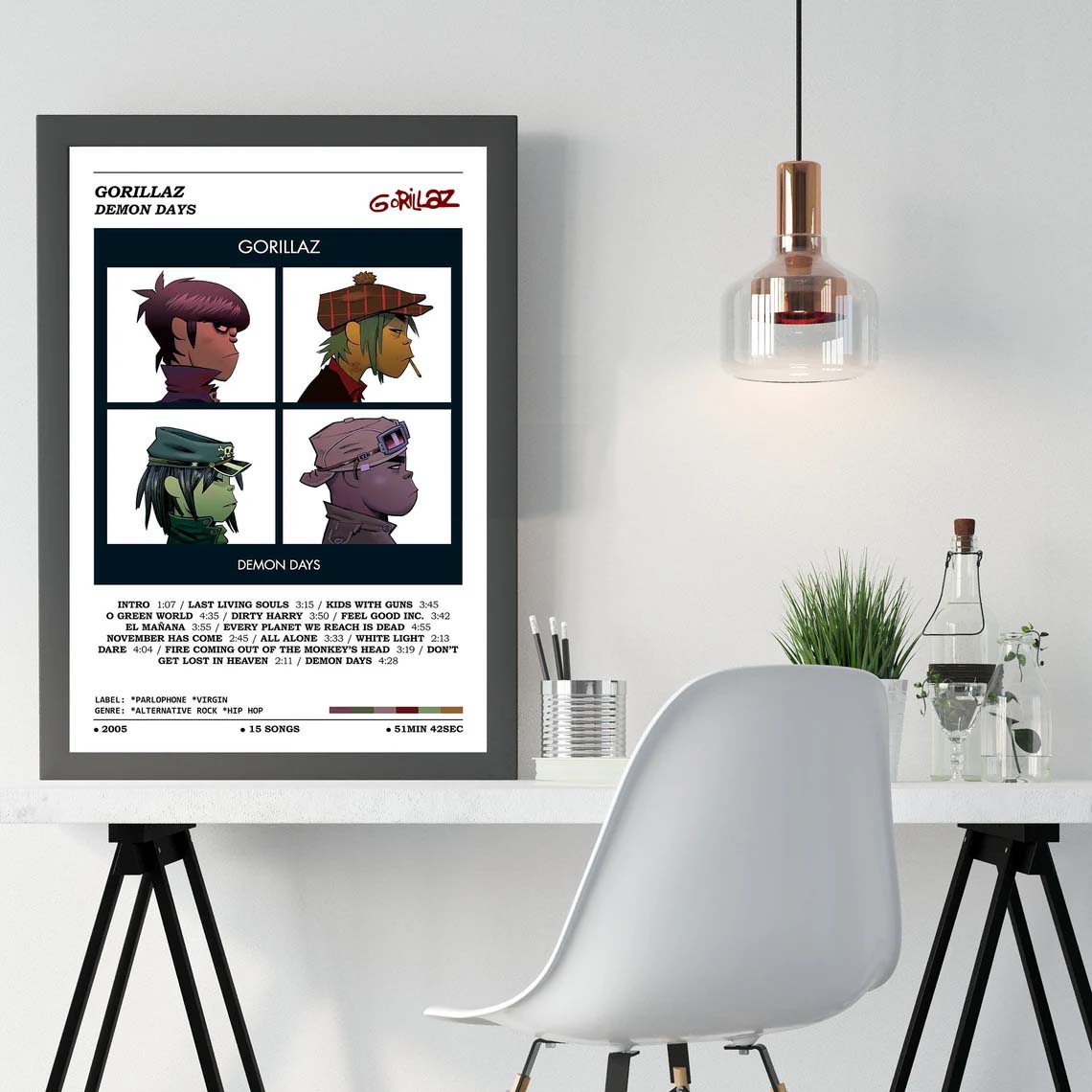 Gorillaz Demon Days Album Poster Gorillaz Demon Days Album Poster
