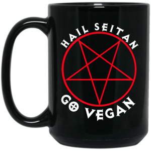 Hail Seitan Go Vegan Mug 4
