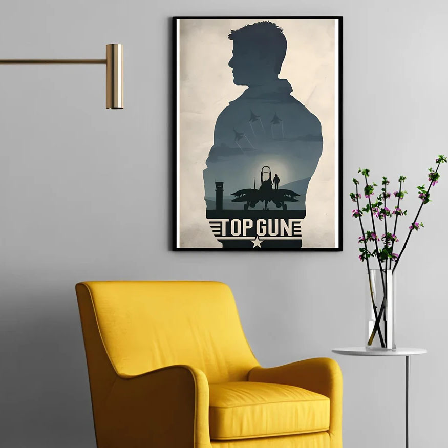 Hand-drawn Top Gun Art Work Poster Hand-drawn Top Gun Art Work Poster
