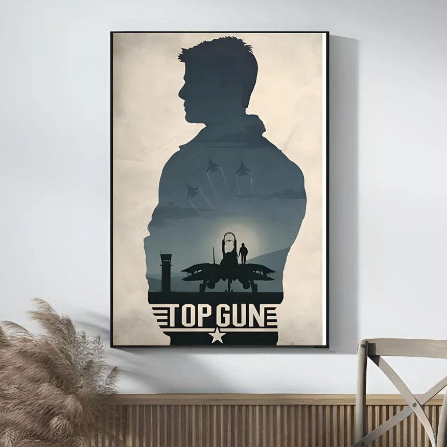 Hand-drawn Top Gun Art Work Poster Hand-drawn Top Gun Art Work Poster