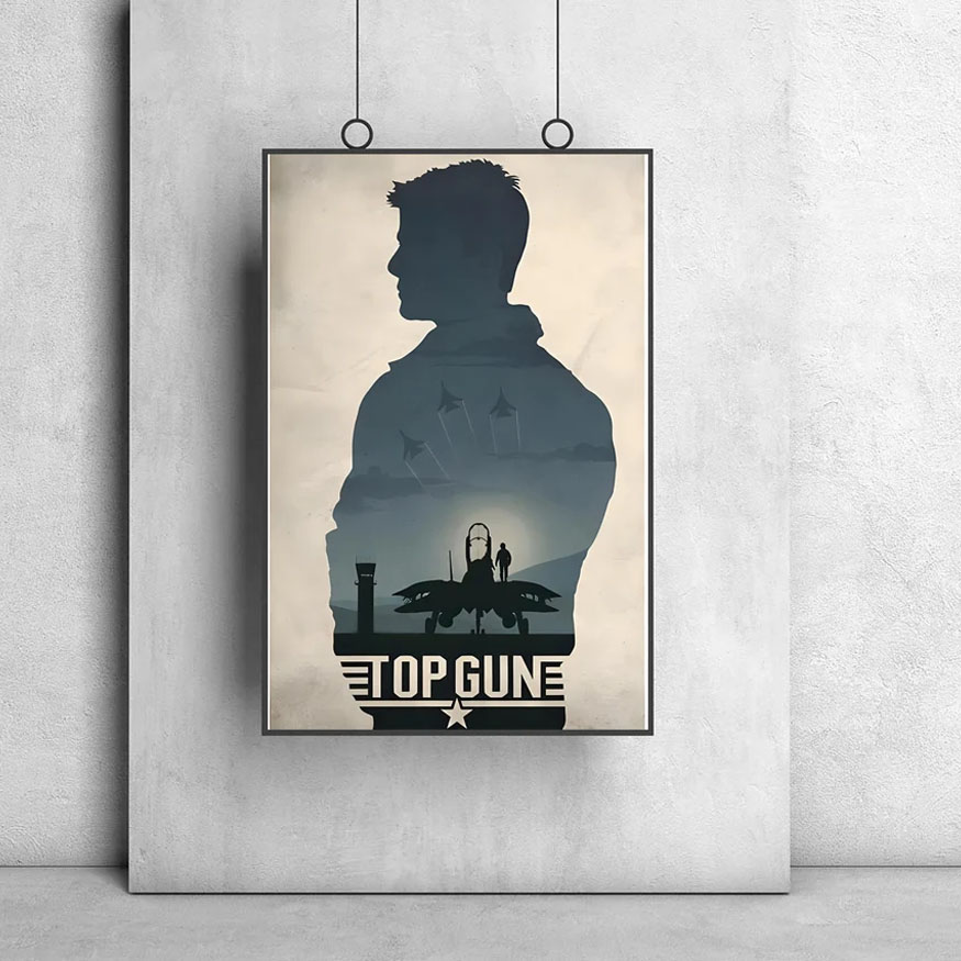 Hand-drawn Top Gun Art Work Poster Hand-drawn Top Gun Art Work Poster