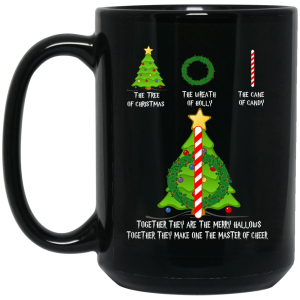 Harry Potter The Tree Of Christmas The Wreath Of Holly The Cane Of Candy Mug