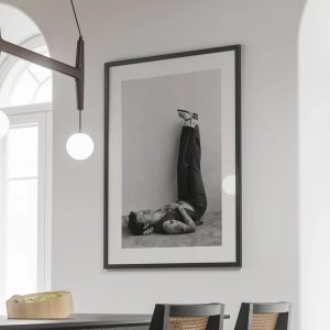 Harry Styles Black And White Art Poster 4