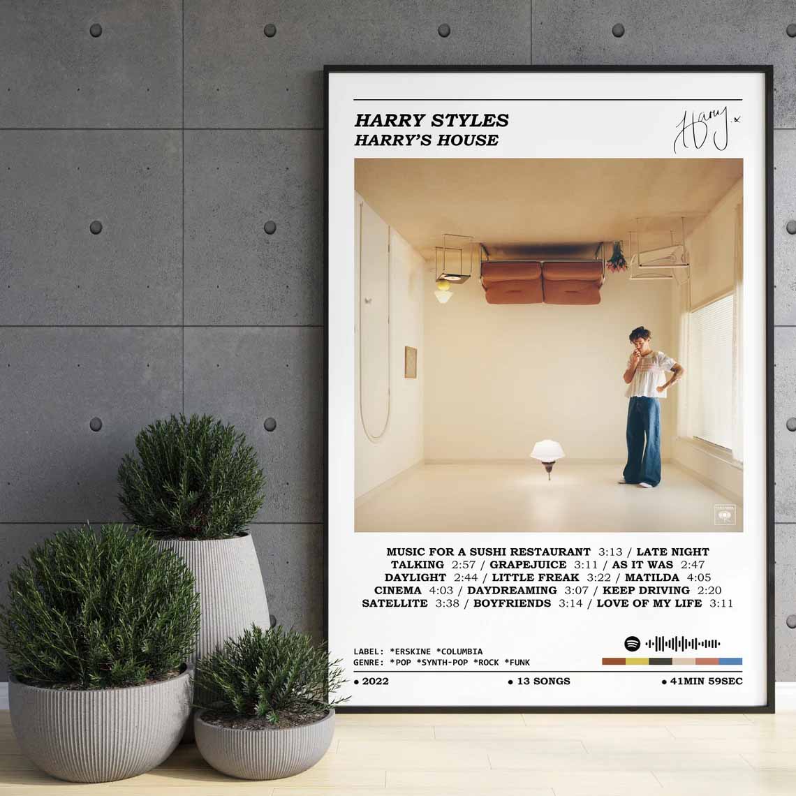 Harry Styles - Harry's House Album Poster Harry Styles - Harry's House Album Poster