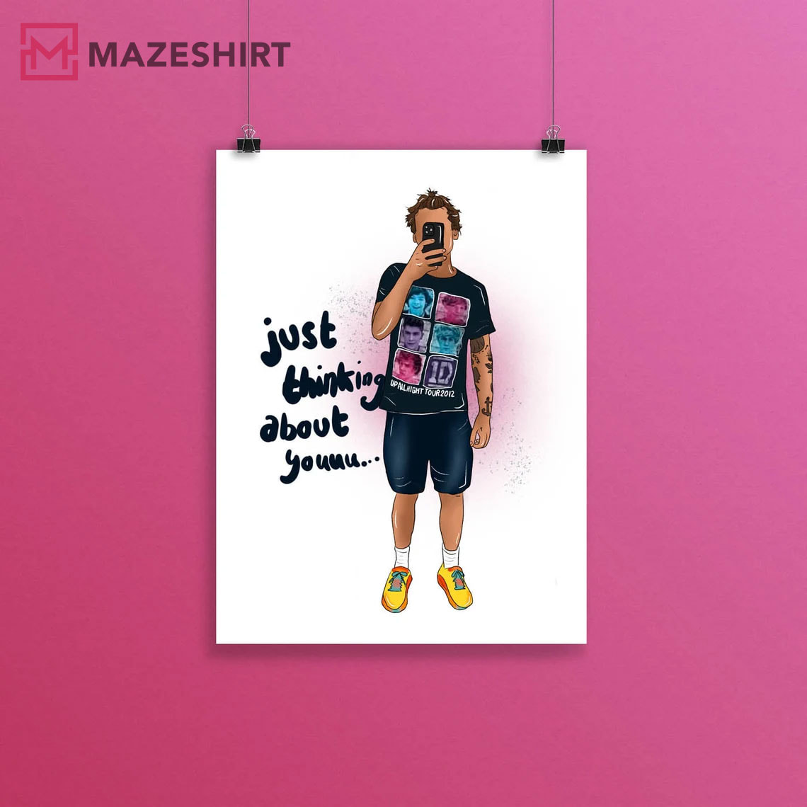 Harry Styles Just Thinking About You Poster Harry Styles Just Thinking About You Poster