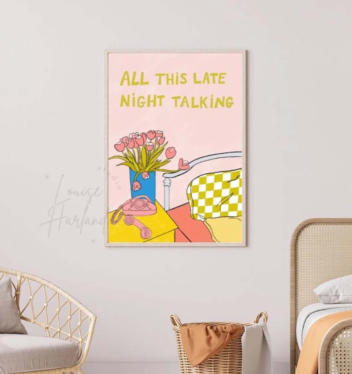 Harry Styles Late Night Talking Gift Poster Harry Styles Late Night Talking Gift Poster